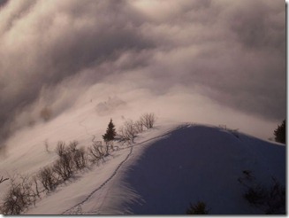 Val Grande Alpe Mottac im Nebel