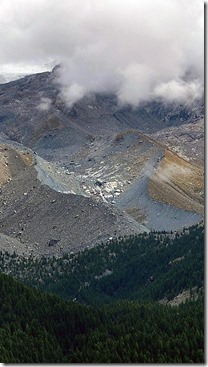 Monte-Rosa-Gletscher-Moräne